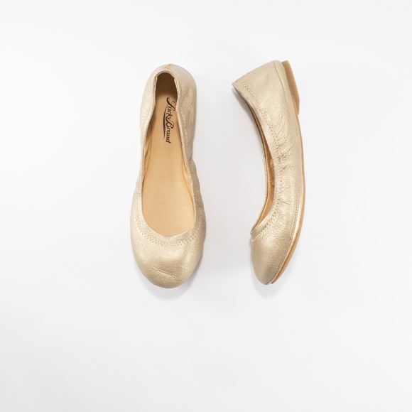 Lucky Brand Womens Emmie Flat Gold Size 5.5 M US - Picture 8 of 8